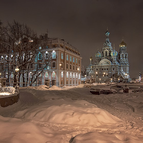 Заснеженный Петербург
